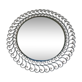 Vintage wrought iron mirror