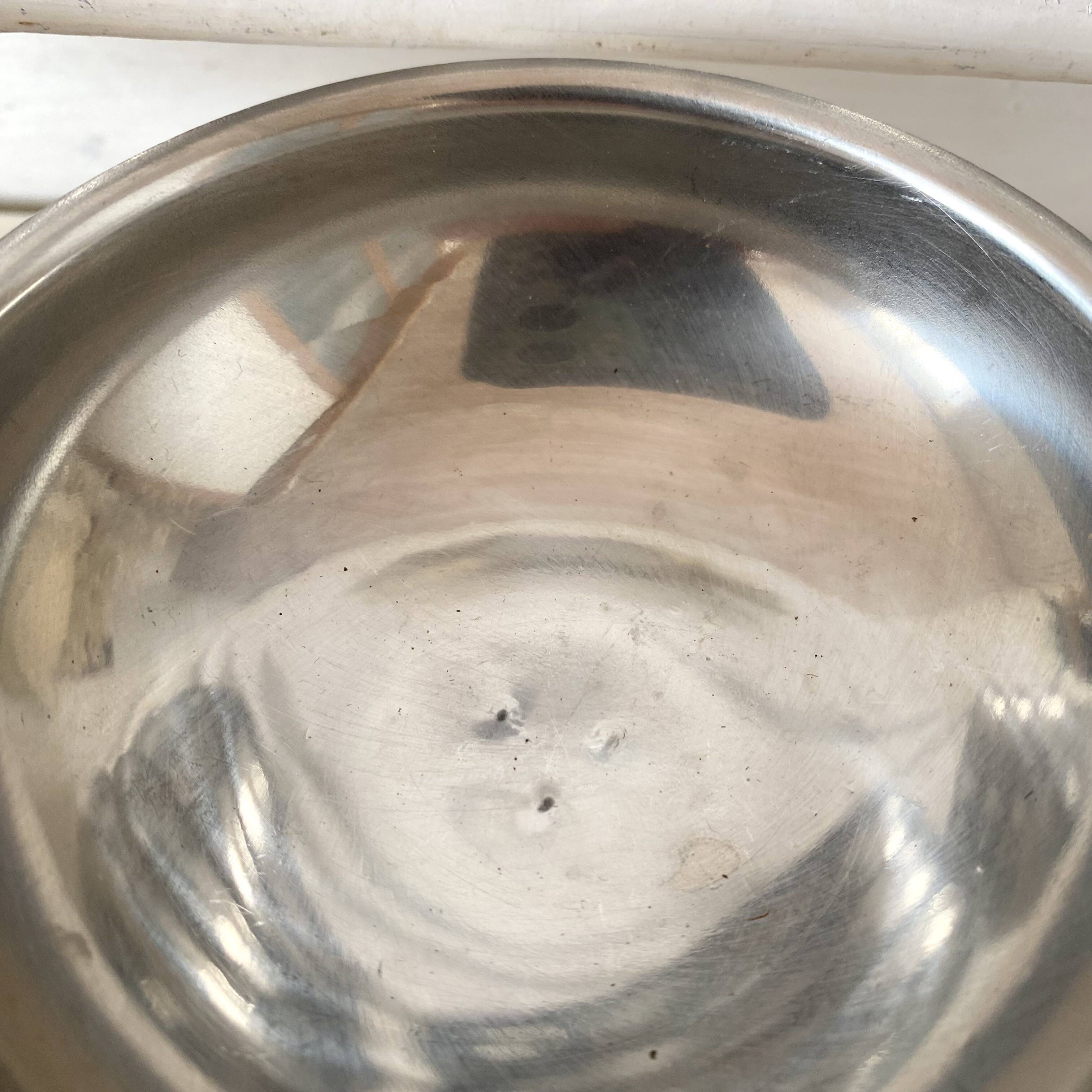 Stainless steel ice cream bowls