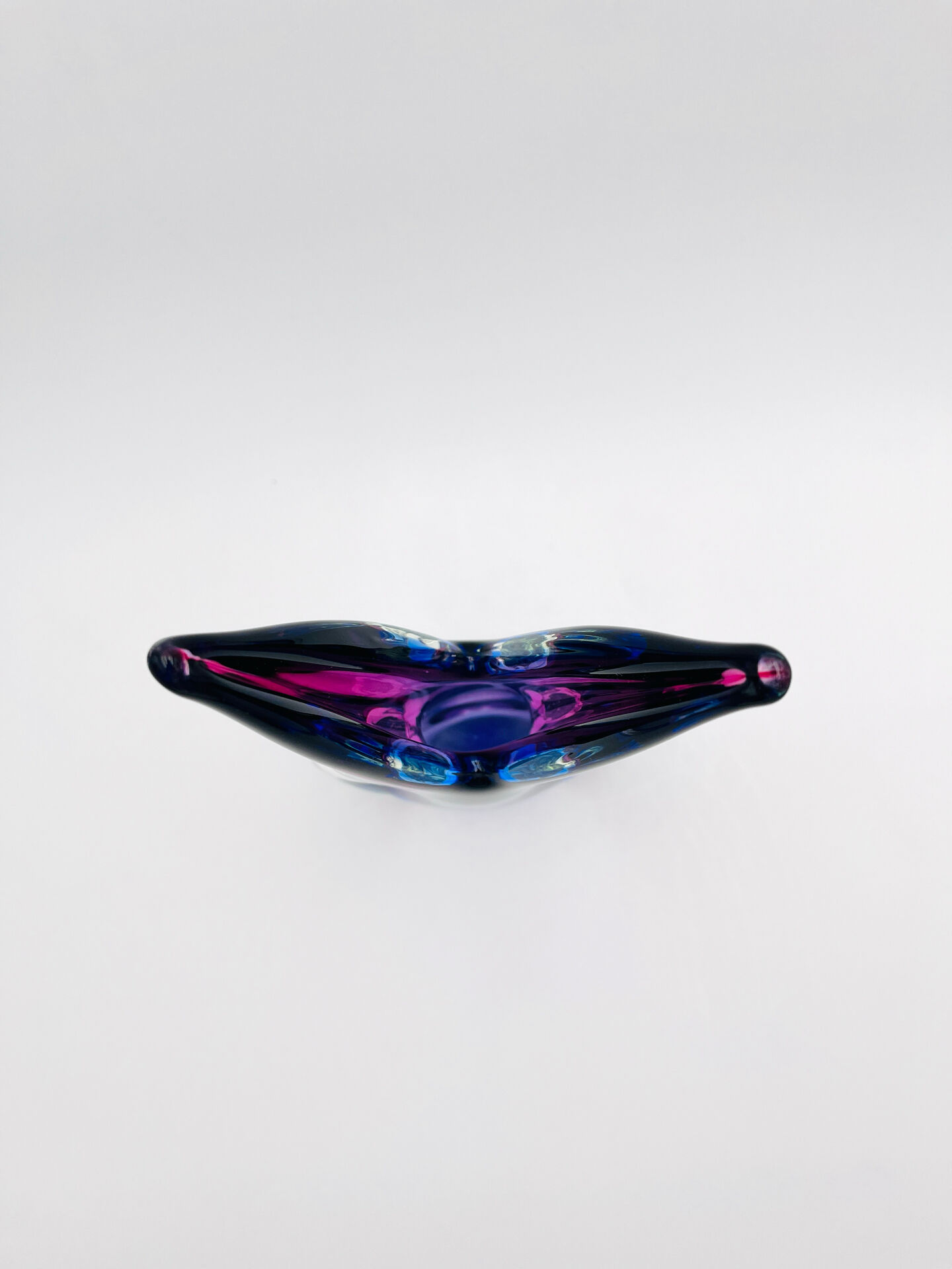 Large Sculptural Murano Vase - Flavio Poli - Sommerso - 1960