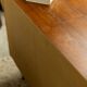 Vintage Scandinavian enfilade with metal legs.