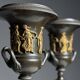 Pair of Empire bronze vases