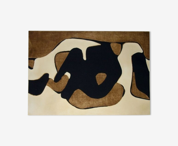 Composition 12, 1977, eau-forte et aquatinte signée, Conrad Marca-relli