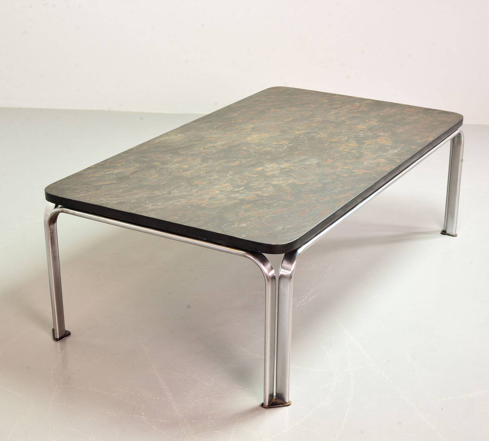 Heinz Lilienthal Slate Blackstone Rectangle Coffee Table, Model Bogota 70s