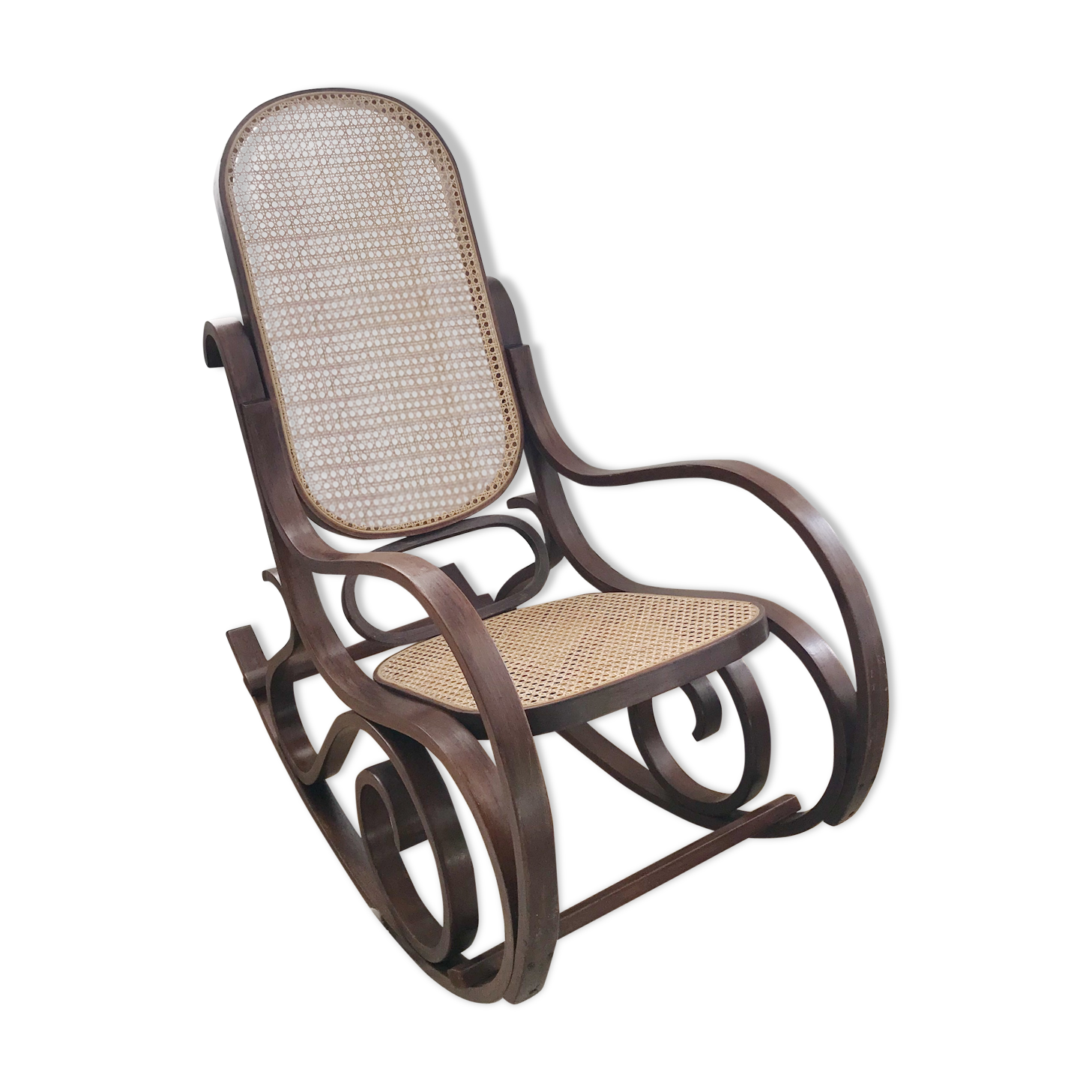 Rocking chair caned