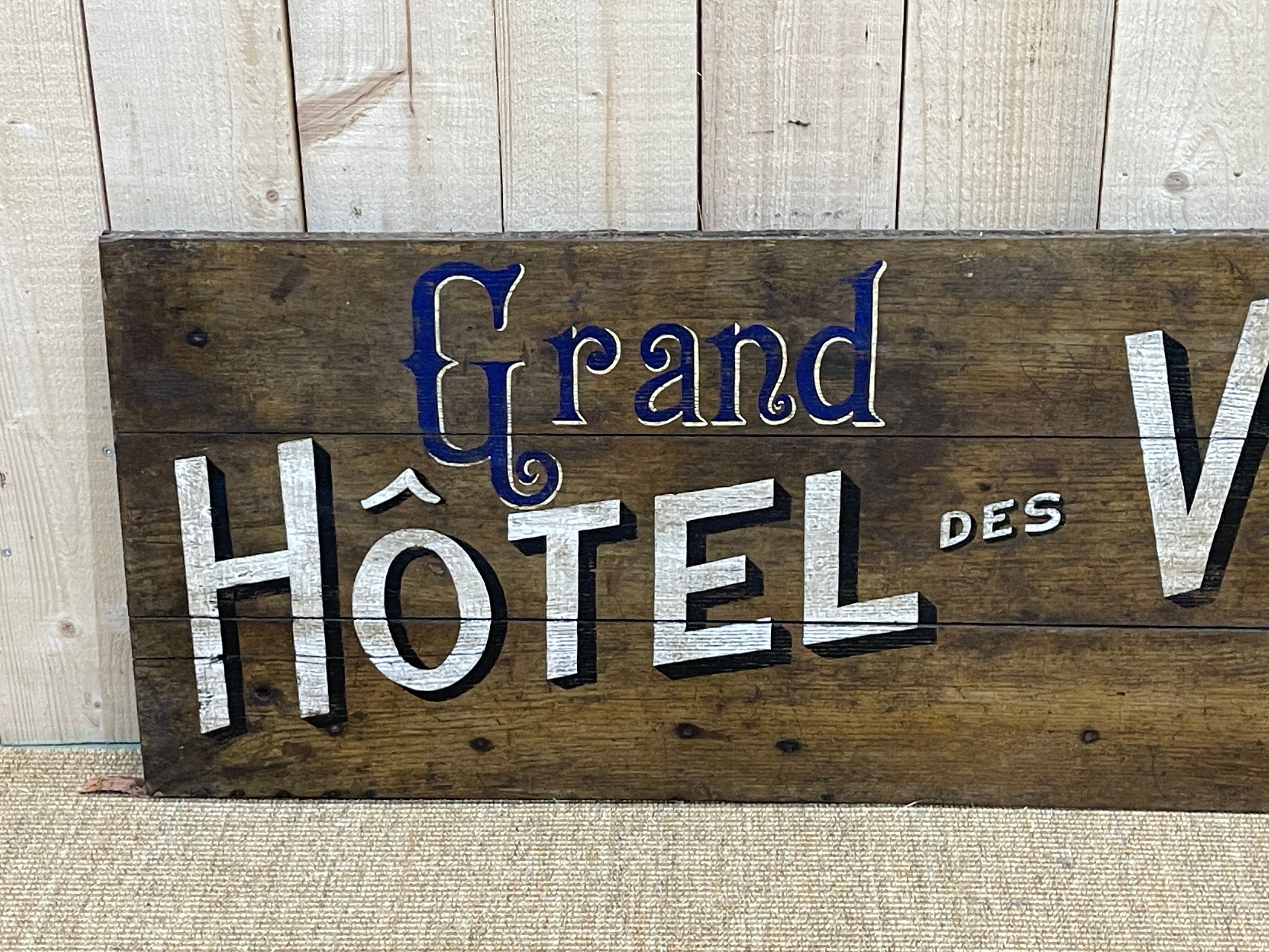 Oak panel early XXth Grand Hotel des Villaret - Paris