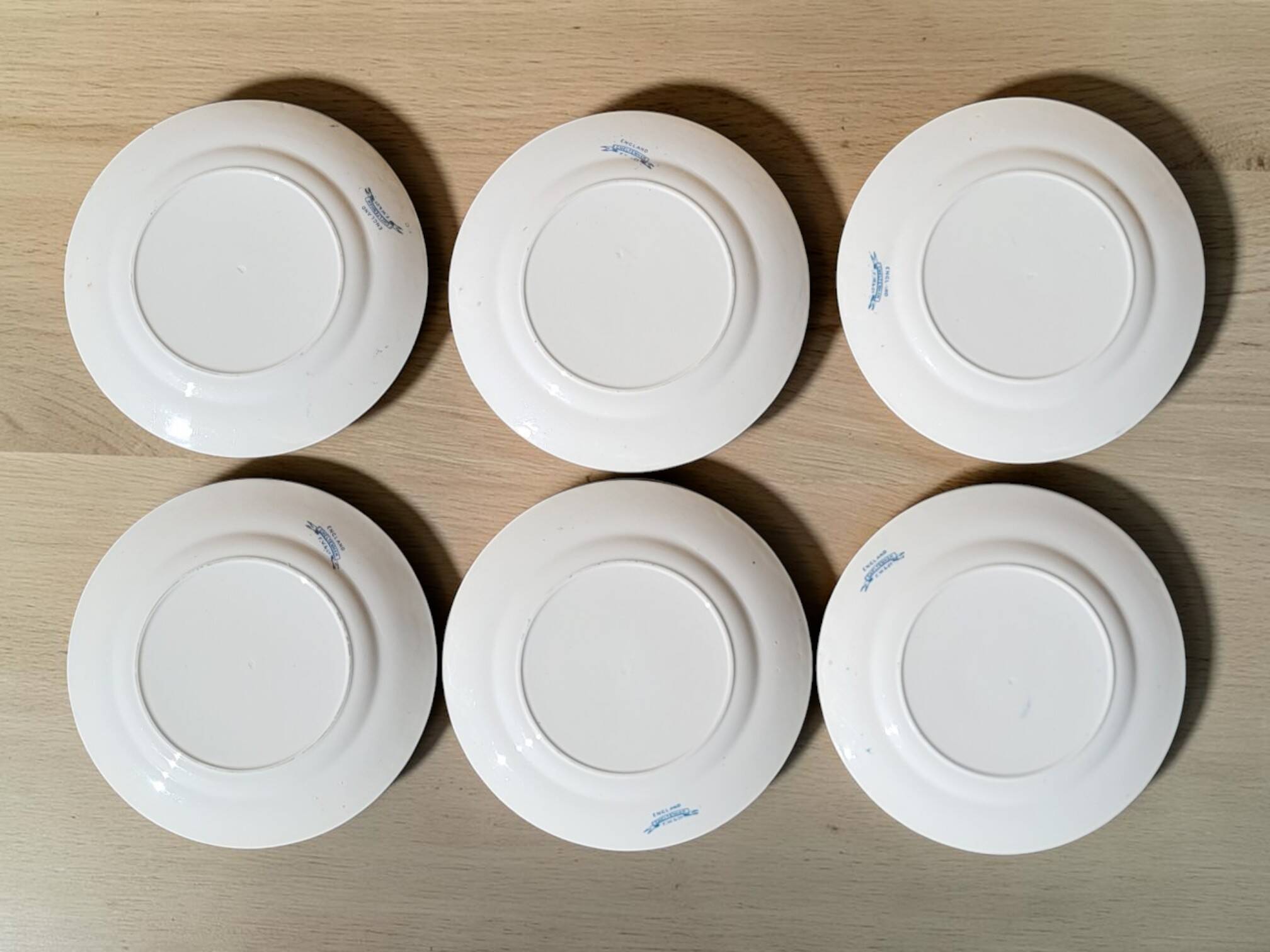 6 plates in English earthenware "Cheltenham" — F. Winkle & Co