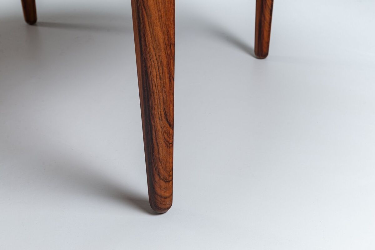 Henning Kjaernulf dining table in rosewood Soro Stole Denmark 1960