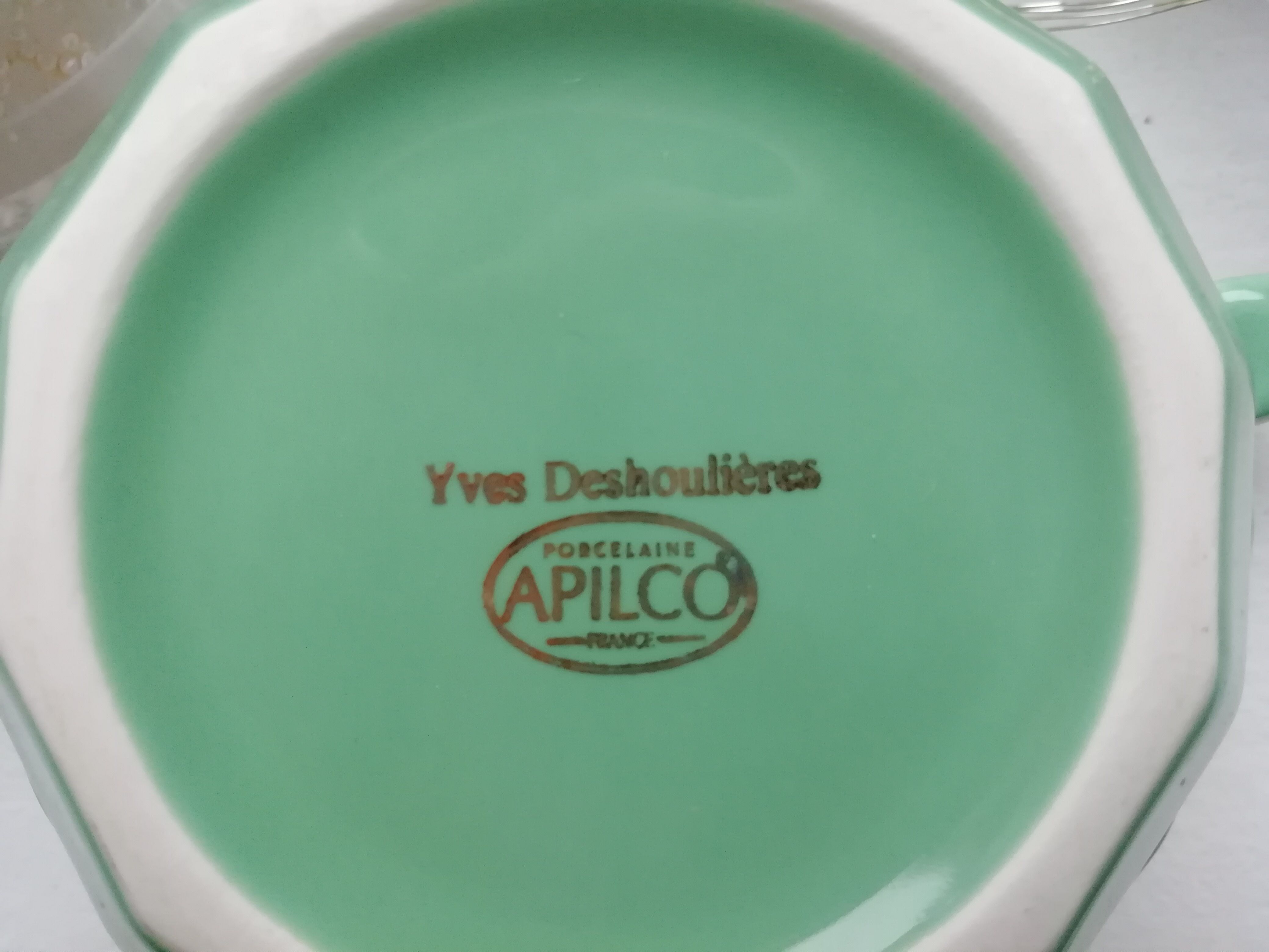 Set of 3 cups mint green bistro