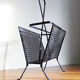 Black magazine door Mathieu Mategot in perforated metal 50s