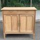 Vintage Parisian Art Deco sideboard renovated in wood 1945