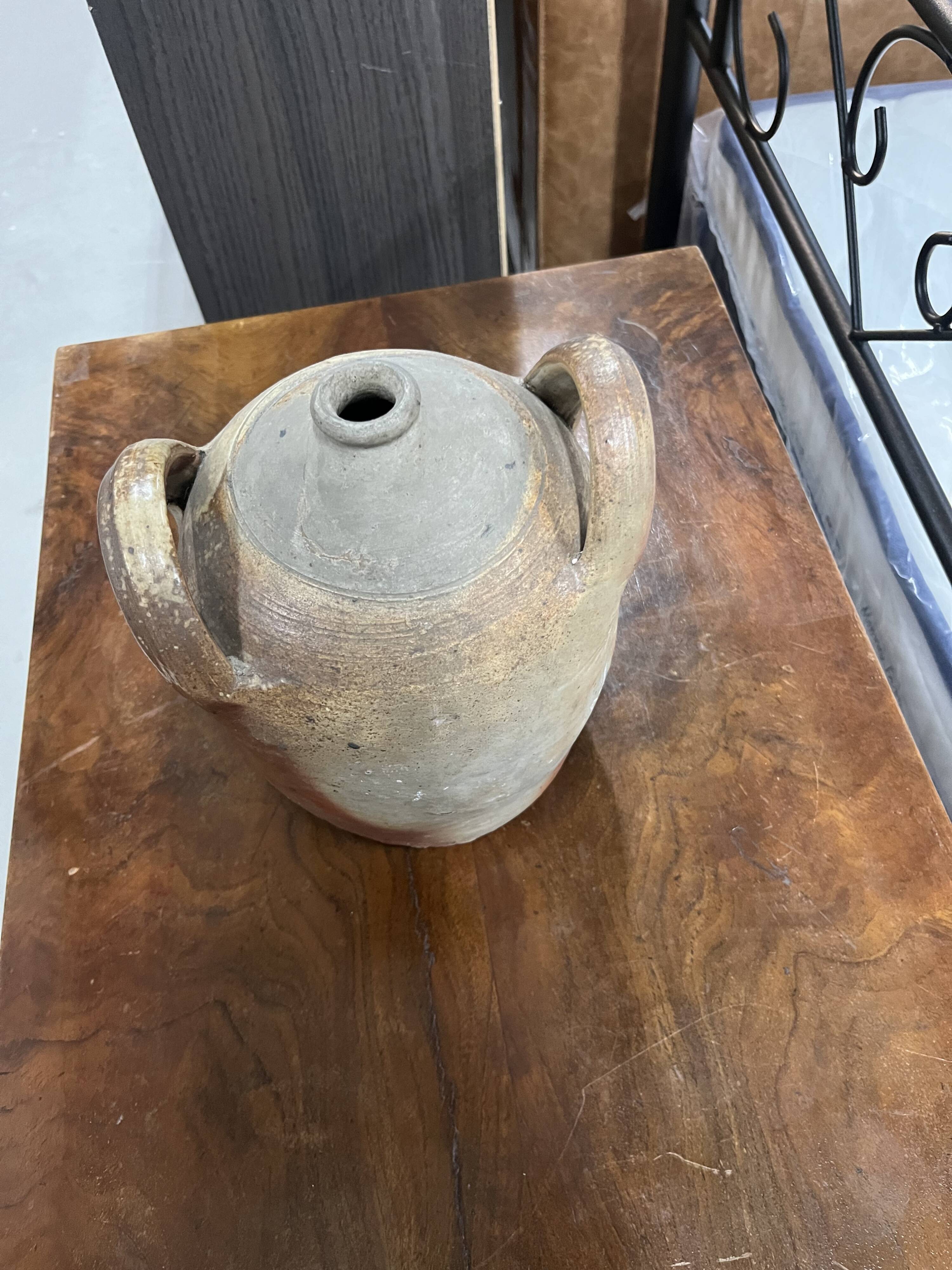 Old large terracotta vinegar pan