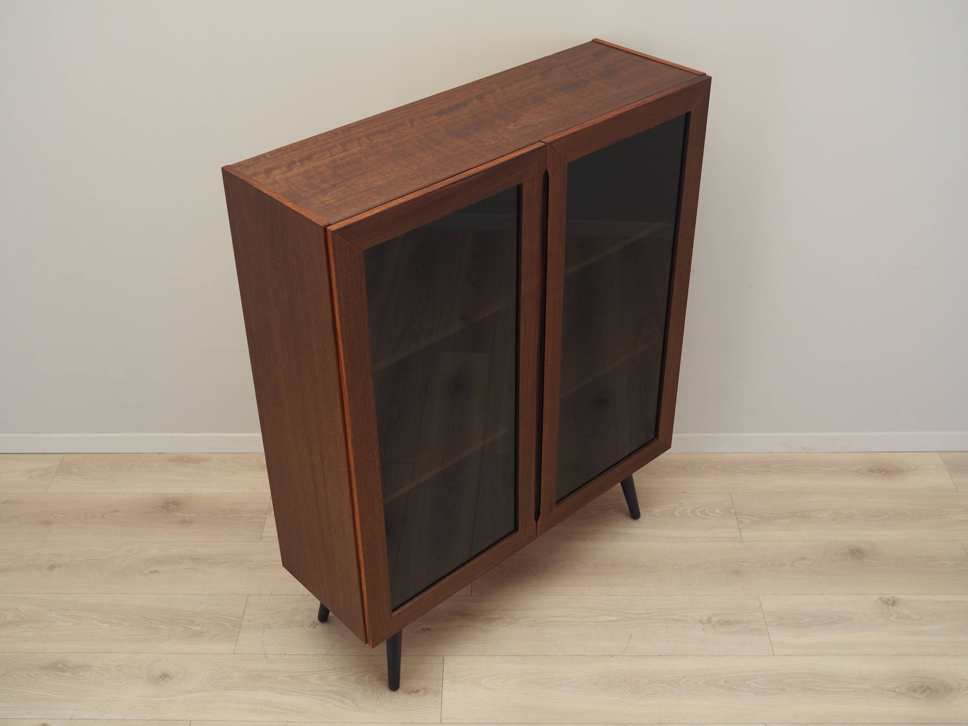 Mahogany showcase, Danish design, 1970s, production: Denmark