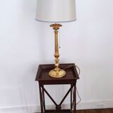 Golden metal lamp