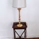 Lampe en métal doré