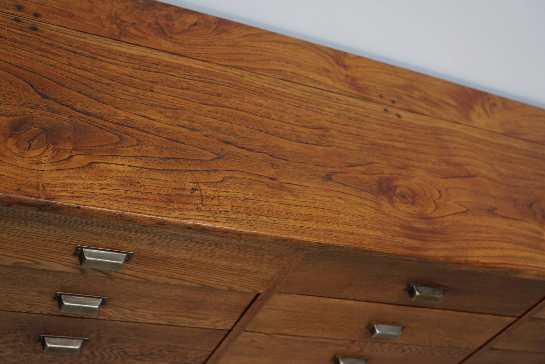 Dutch Oak Apothecary / Filing Cabinet or Sideboard, 1950s