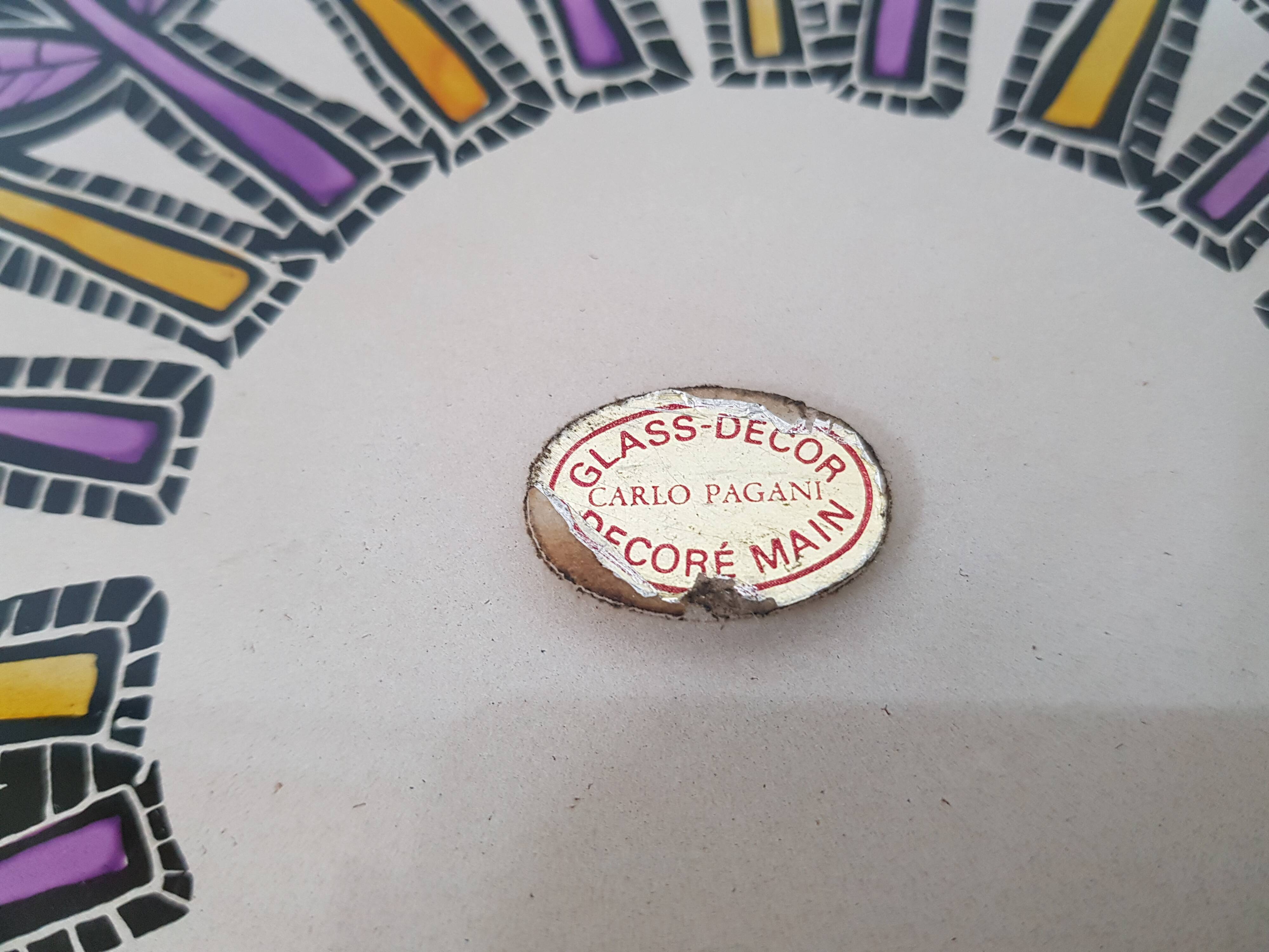 Carlo Pagani's  glass flower pattern 1950