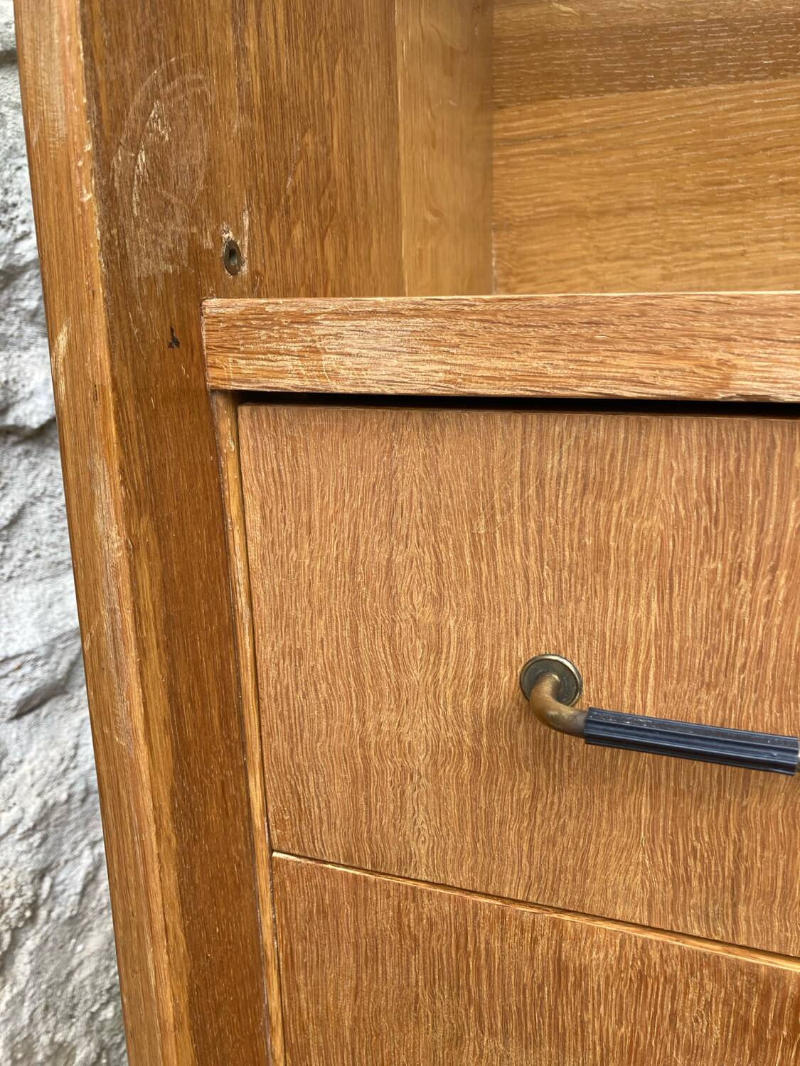 Vintage bookcase shelf