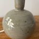 60s stoneware globe lamp base