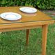 Pretty glass pine table, vintage