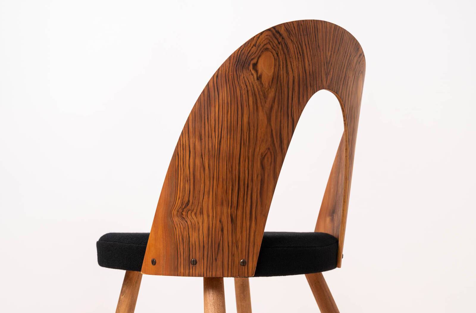 Set of 4 Mid Century Dining Chairs by A.Šuman, Reupholstered in KVADRAT