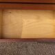 Vintage sideboard in wood, metal foot, 6 drawers