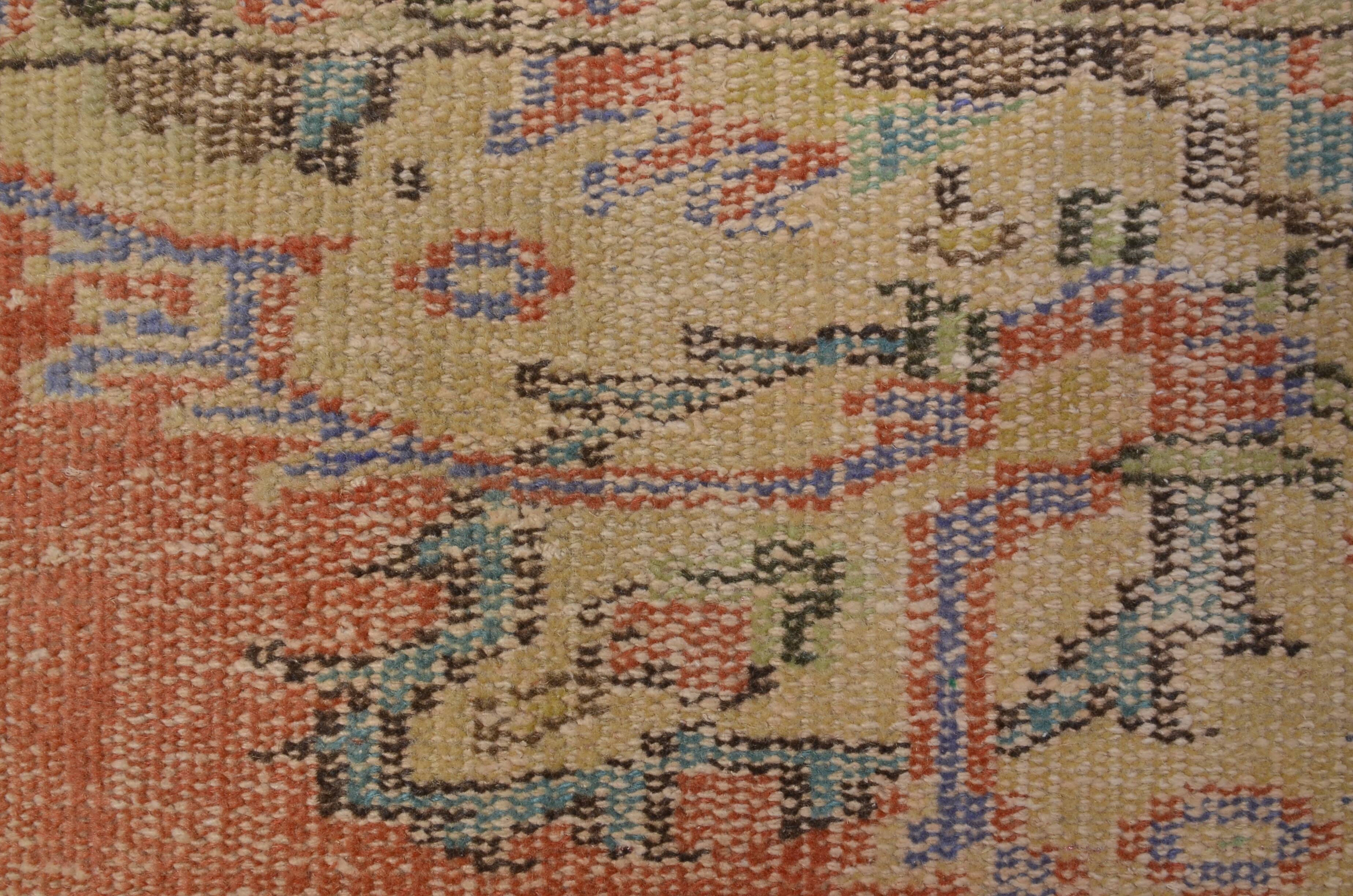 Vintage Turkish Wool Oushak Rug sku 688