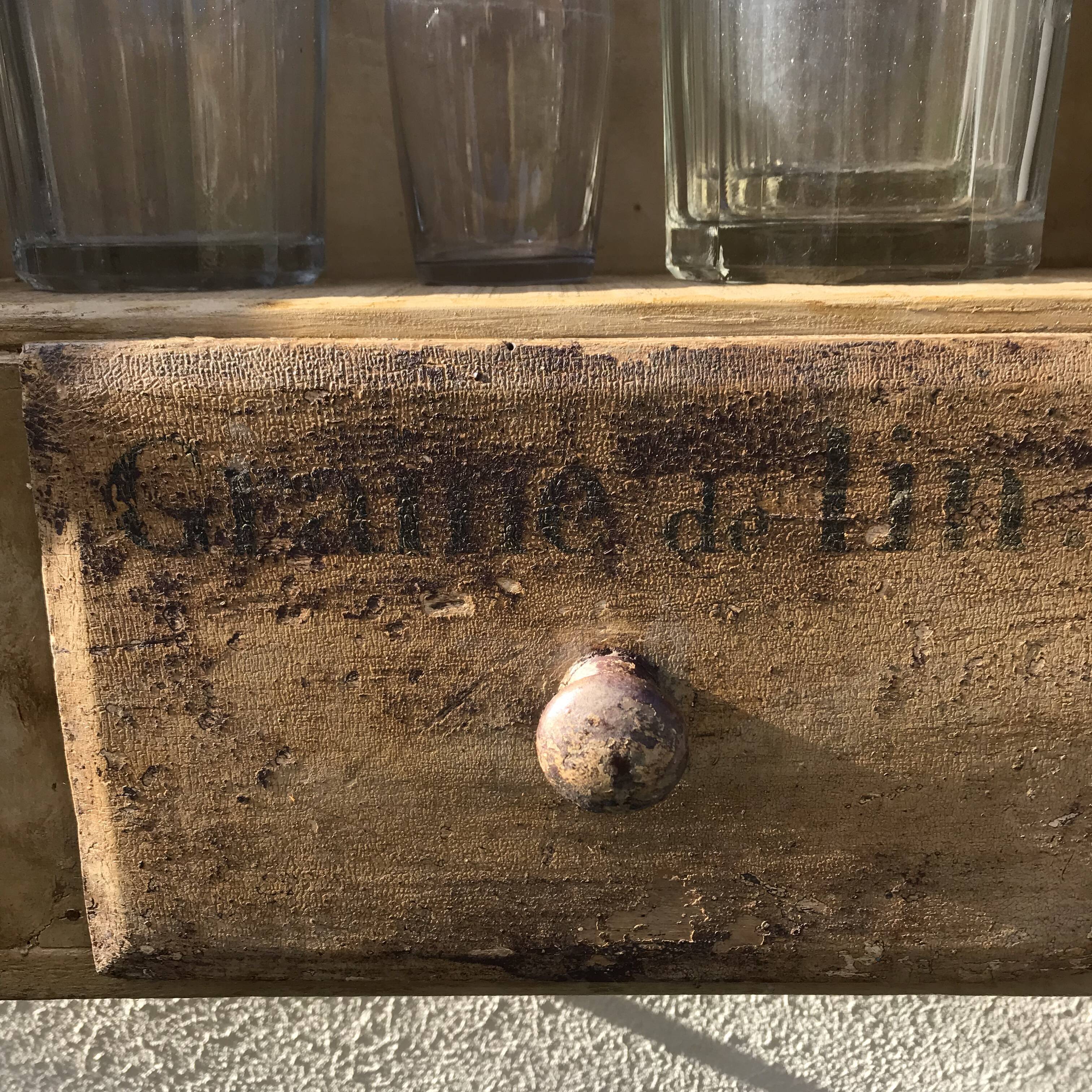 Vintage kitchen wall shelf