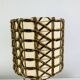 Temde Leuchten brutalist lamp, wood and wool from the 1960s.