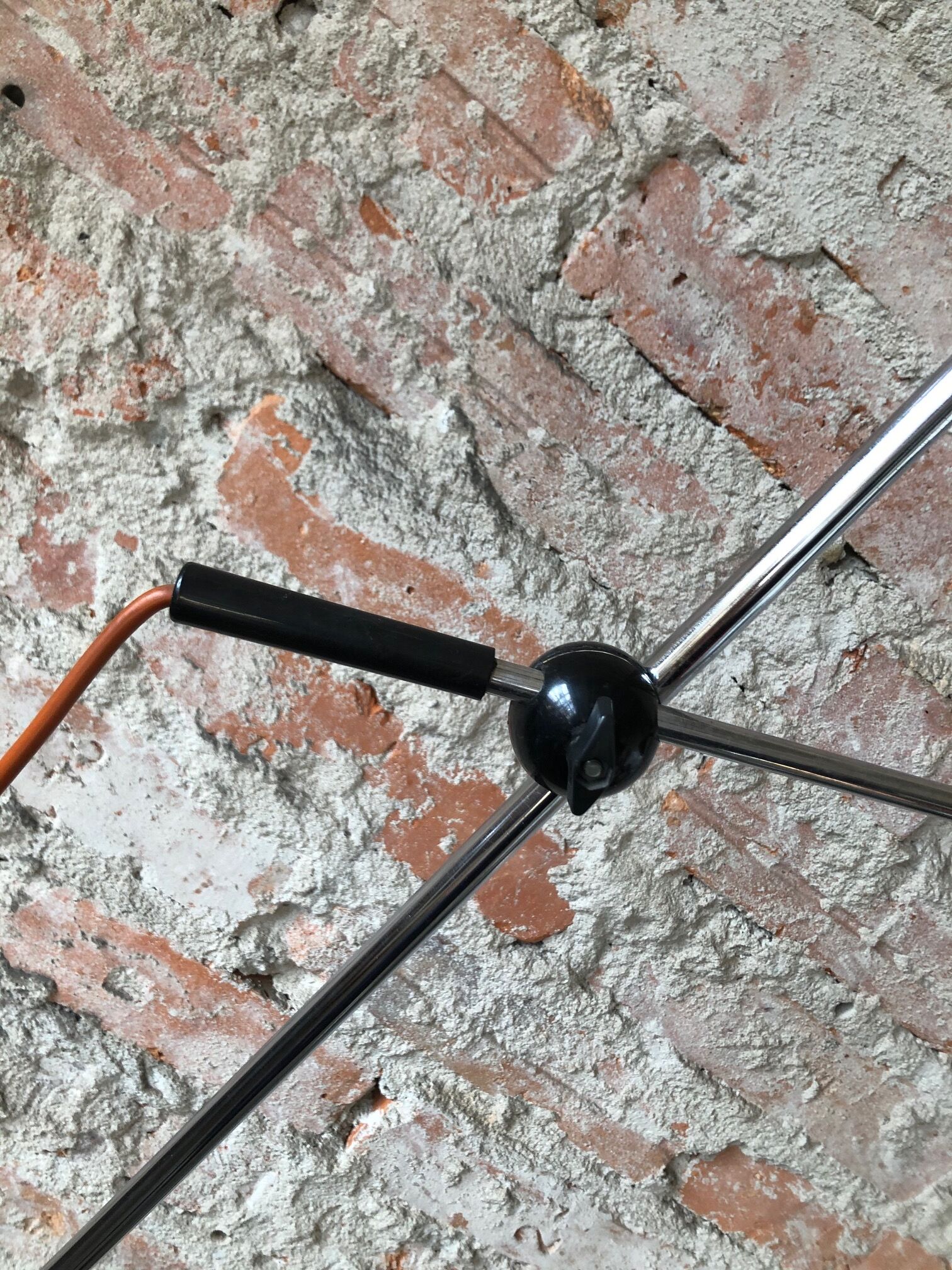 black adjustable floor lamp, 1960