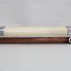 1930s Bauhaus tubular wall light, chrome & creamy glass, Czechoslovakia