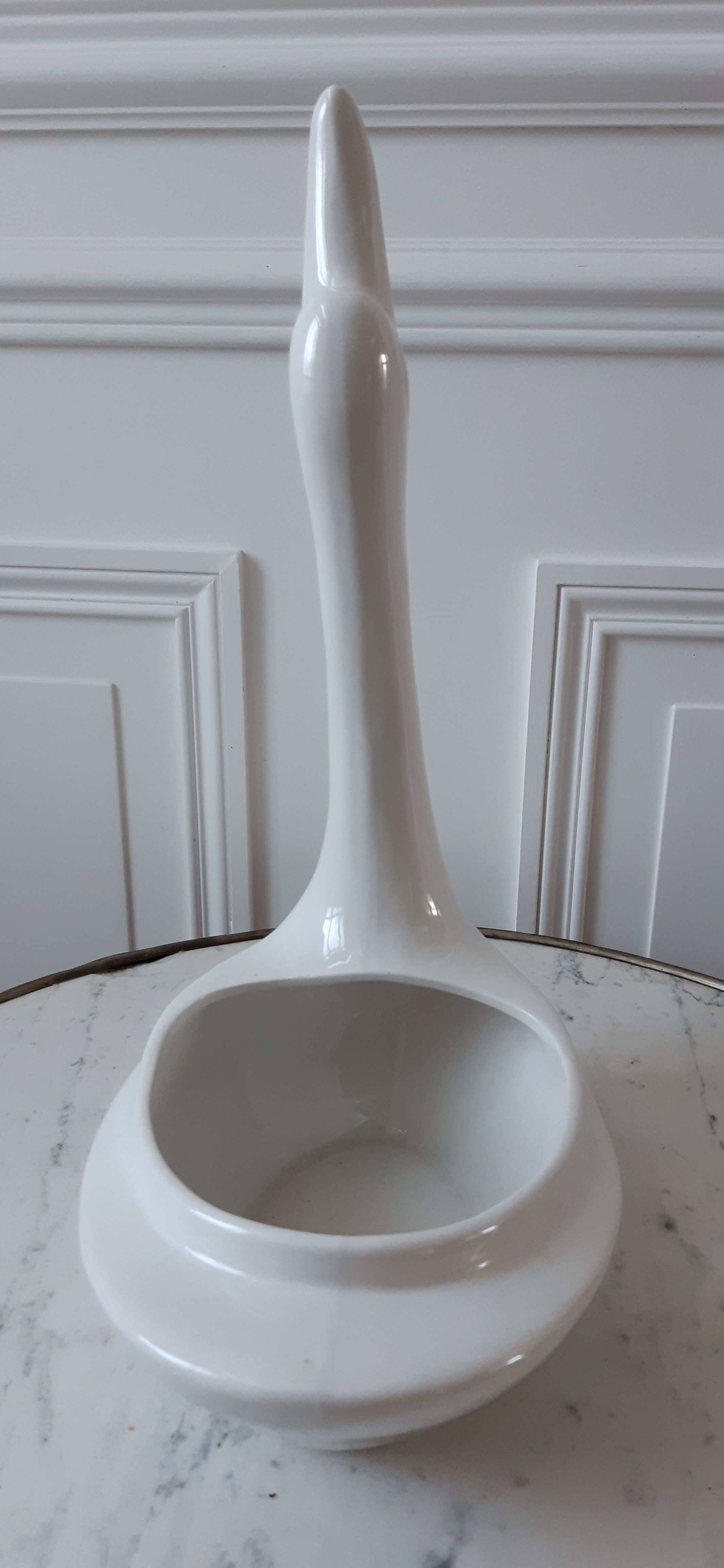 Ceramic swan planter pot cover 50s-60s