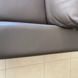 Taupe leather sofas