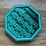 Digoin earthenware trivet/bottle