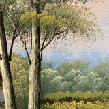 Landscape at the mill painting