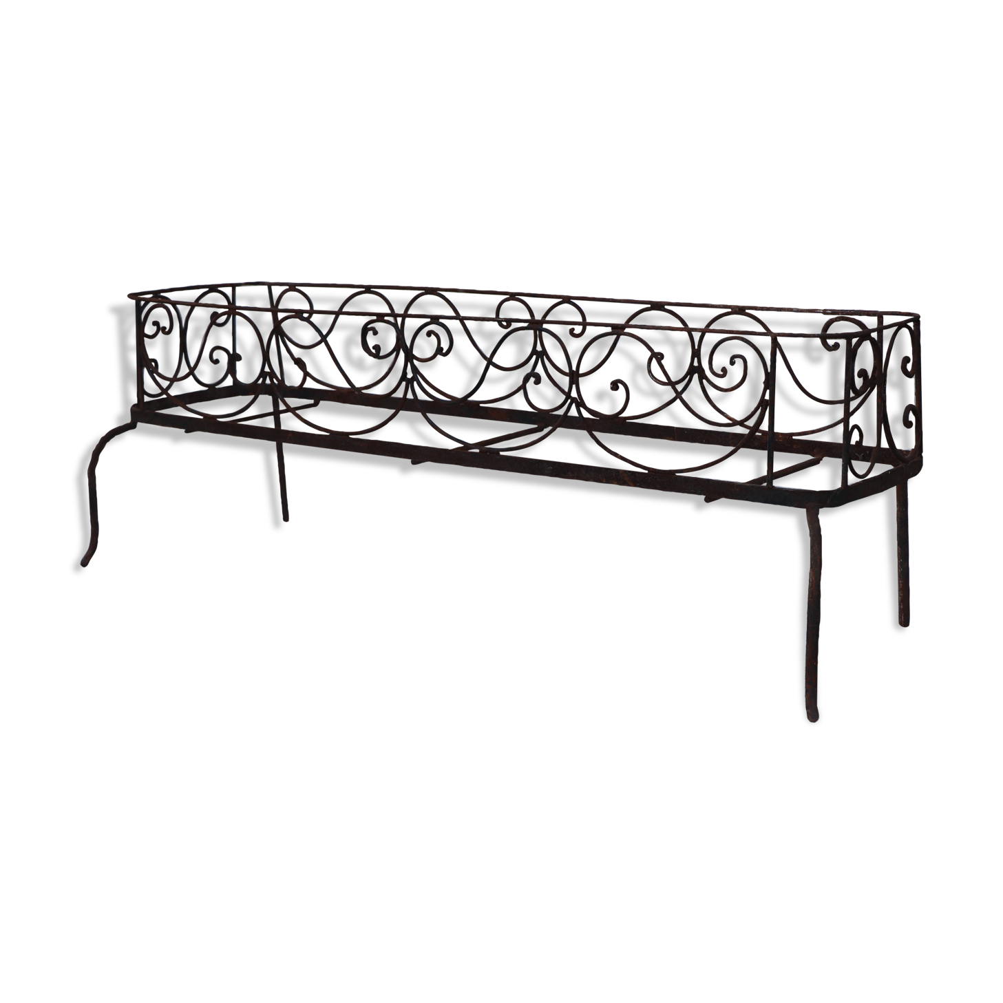 Wrought iron planter 1900