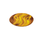 Vintage round wool rug - Diameter 235cm