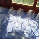 10 engraved stemware