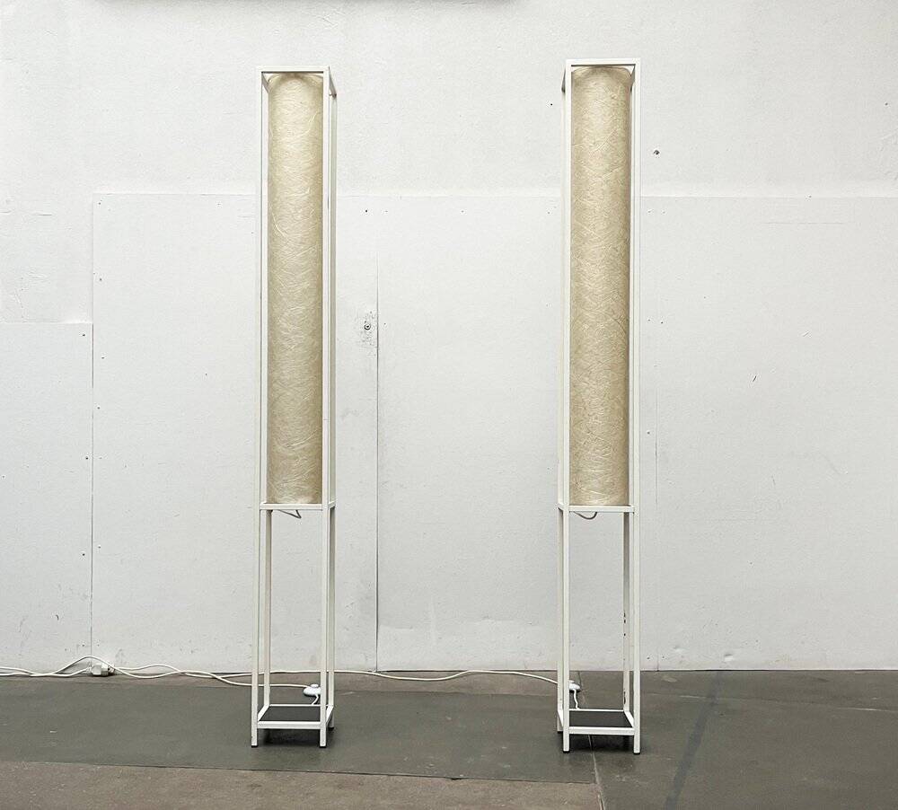 Mid-century modern minimalist floor lamps, Germany, 1960s, set of 2.