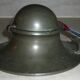 Pewter ship inkwell