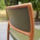 Lot de 6 chaises scandinave J.L. Møller Model 80 années 1960