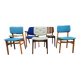 Lot de 6 chaises scandinaves 1960 dépareillées