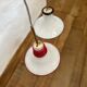 Suspension double en verre murano La Murrina