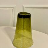 Vase en verre bulle de Biot, Vert, 1970