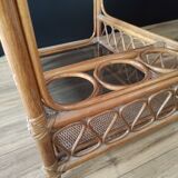 Vintage rattan service