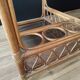Desserte vintage en rotin