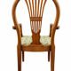 Fauteuil en acajou ancien – style Hepplewhite