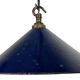 Industrial British Dark Blue Enamel Factory Pendant Lamp, 1950s