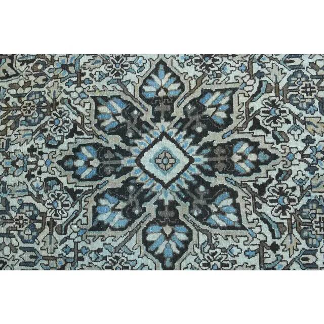 1970s Vintage Persian Handmade Wool Cotton Light Brown Area Rug 280x344