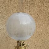 Oil lamp in porcelain and bronze XIX th