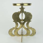 1960s mid century brutalist brass CANDLEHOLDER for one big candle